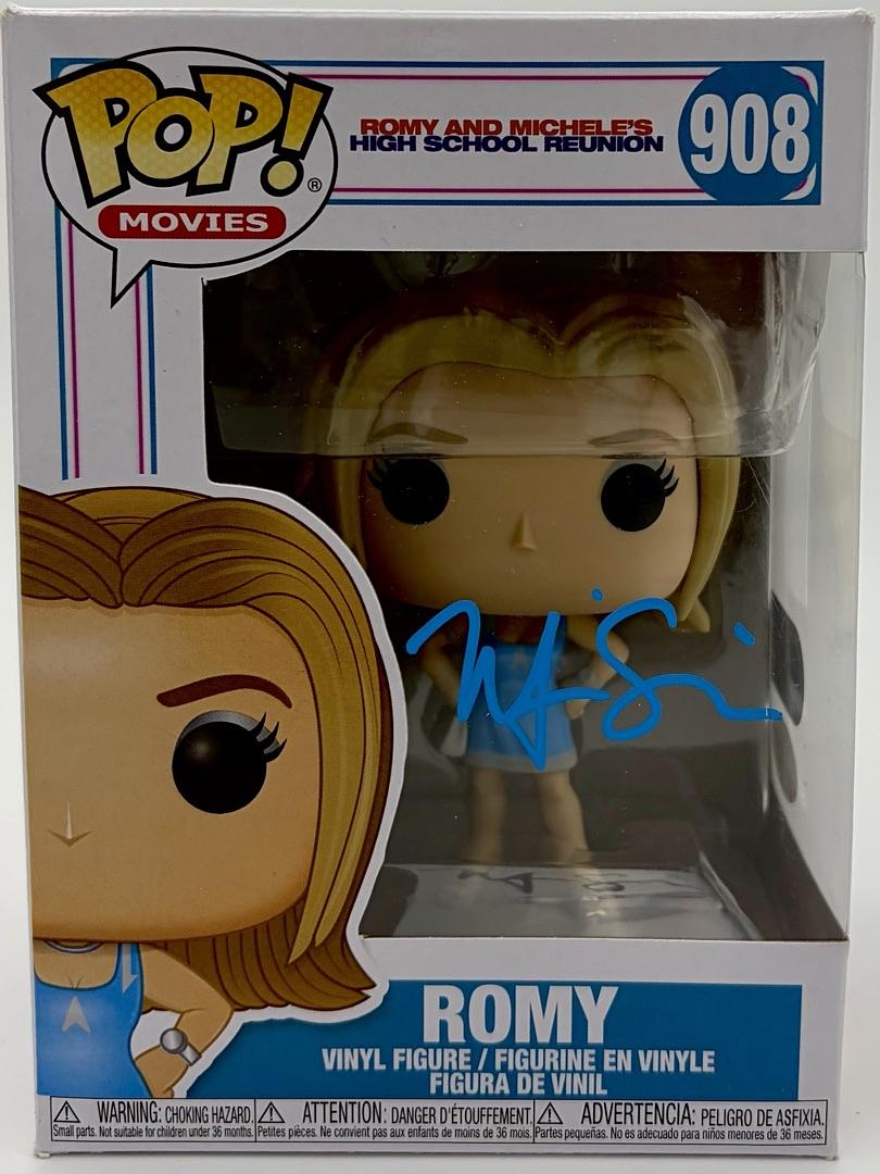 Mira Sorvino signed "Romy" Funko #908 (Romy and Michele's High School Reunion) - Beckett & SWAU COA